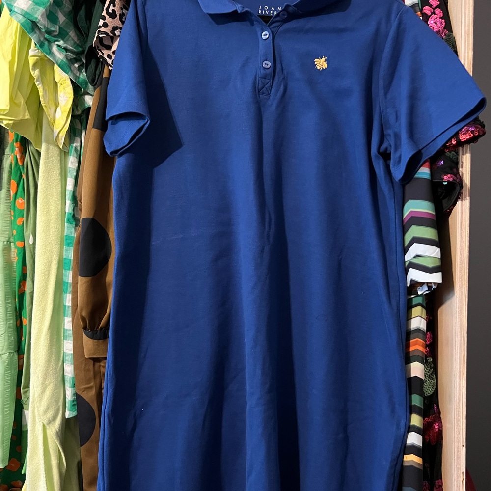 Joan Rivers Blue Polo Dress